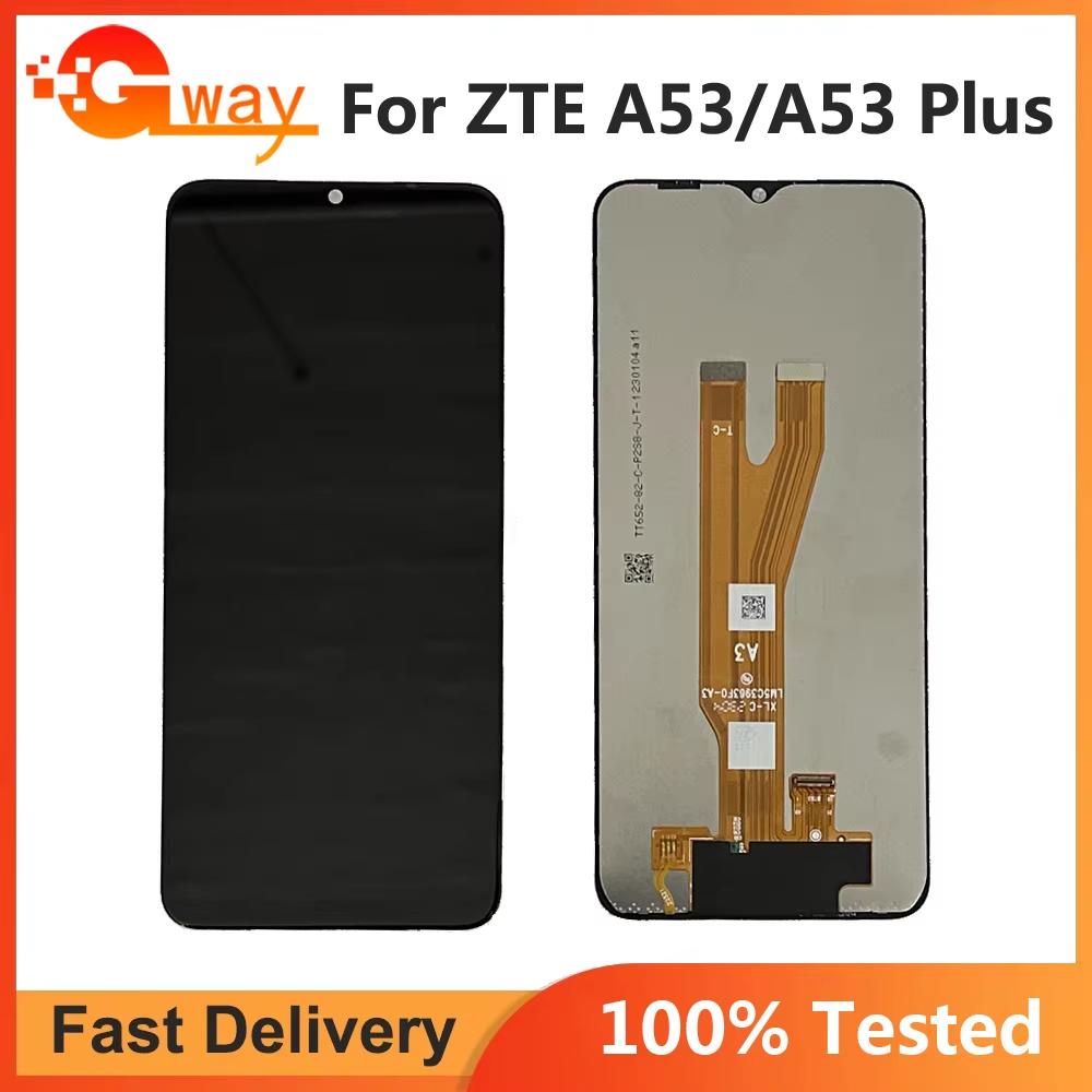 LCD Screen and Digitizer Full Assembly For ZTE A53 Plus With Frame