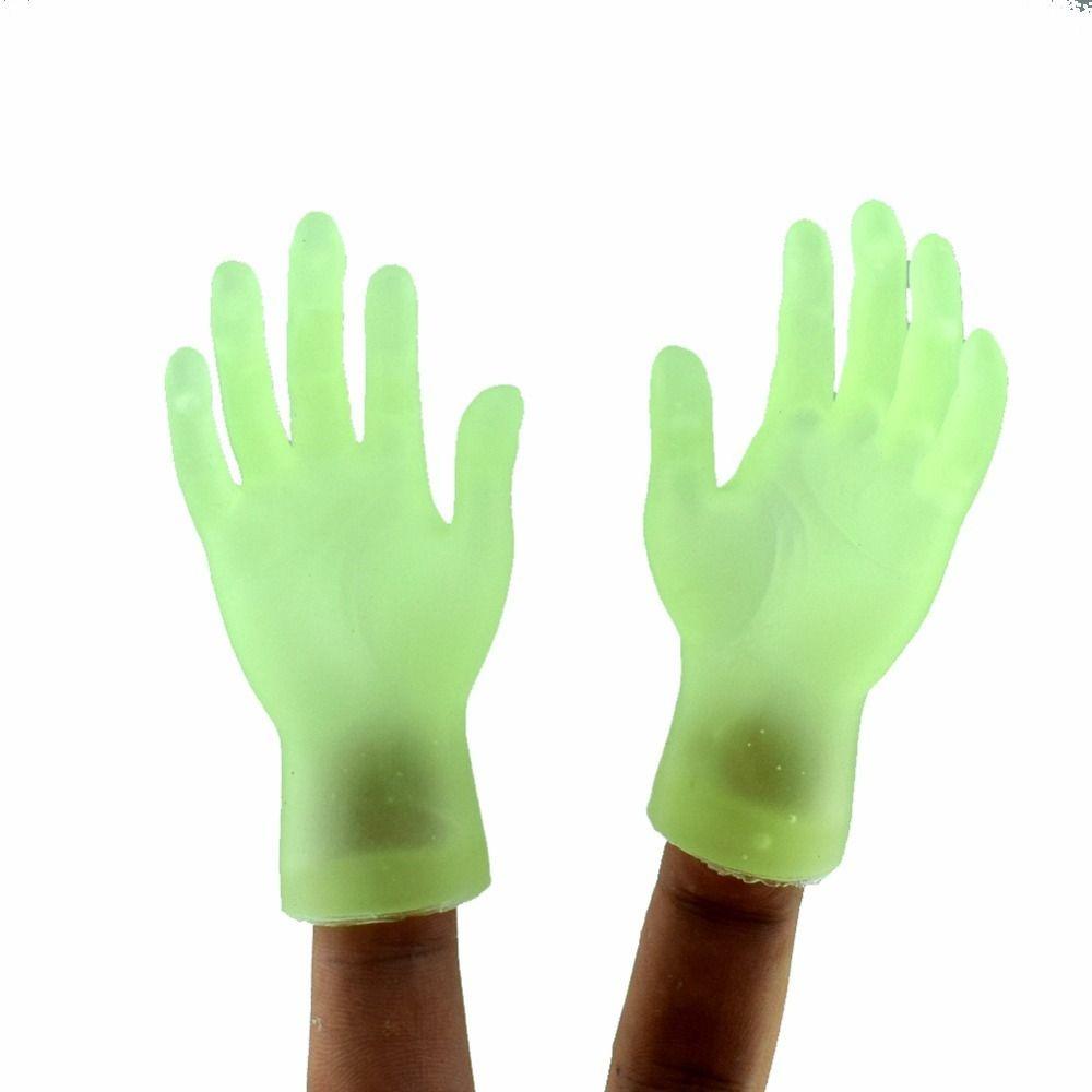 

2 шт./компл., набор забавных кукольных игрушек, креативный светящийся светящийся свет на палец, светящаяся ручная кукольная вечеринка