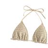 New European And American Swimsuit Bikini Split Swimsuit Solid Color Sexy Bikini Three-Piece Set