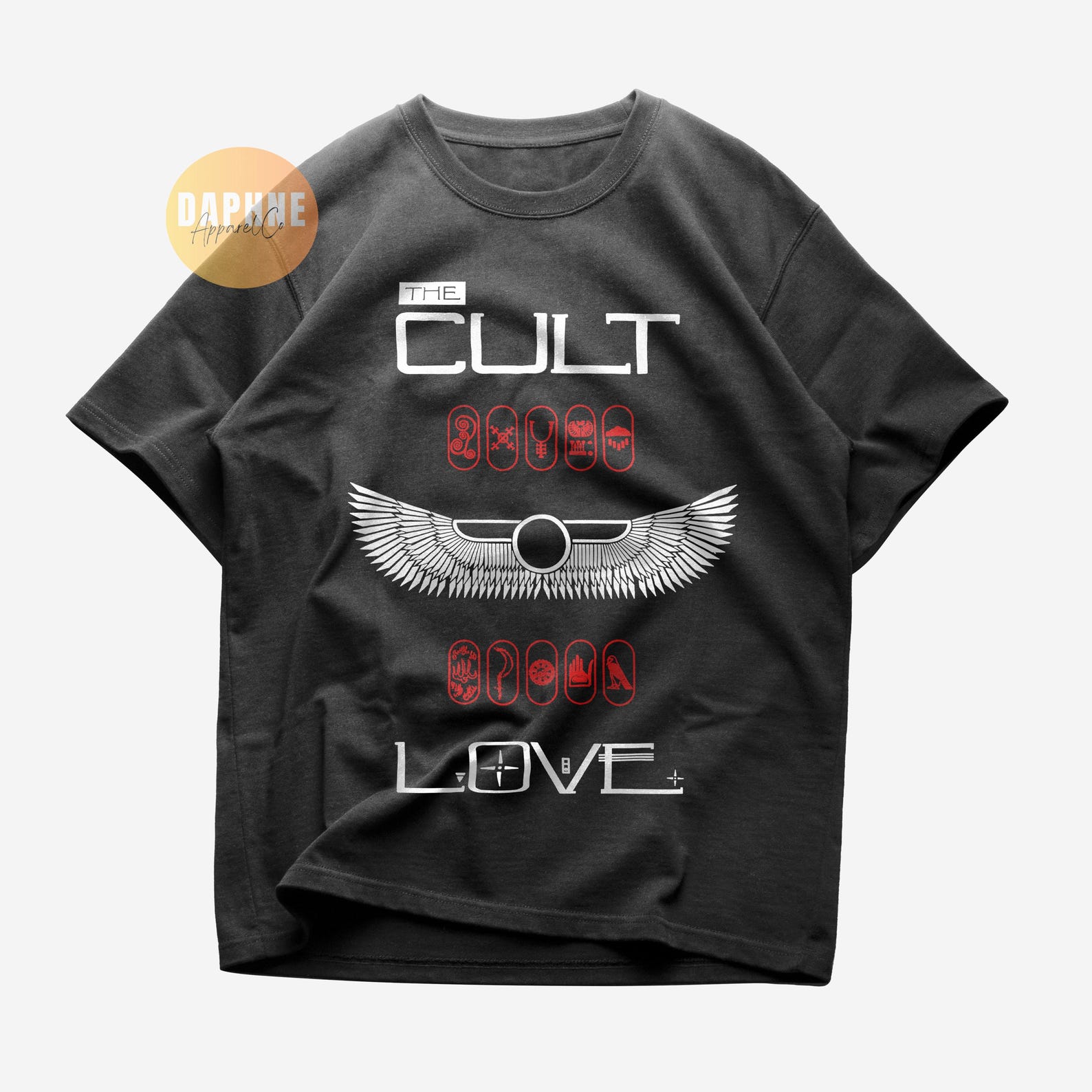 The Cult Love Album T shirt | 80s Rock Band Tee | Ian Astbury Music Apparel S
