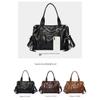 Handbag Unisex Faux leather Multi Pocket Adjustable Strap Daily Commute