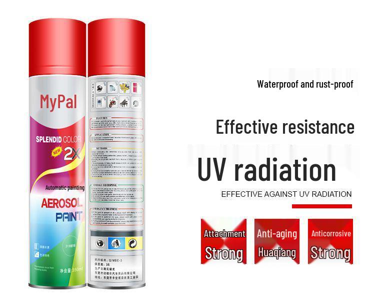 Chrome Self-Spray Stainless Steel & Rust-Proof Paint for Electroplated Metals, Galvanized Surfaces in Silver, Black, & White