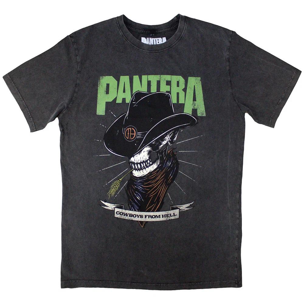 

Pantera Stone Wash T-Shirt: Skeleton Cowboy OFFICIAL NEW XL