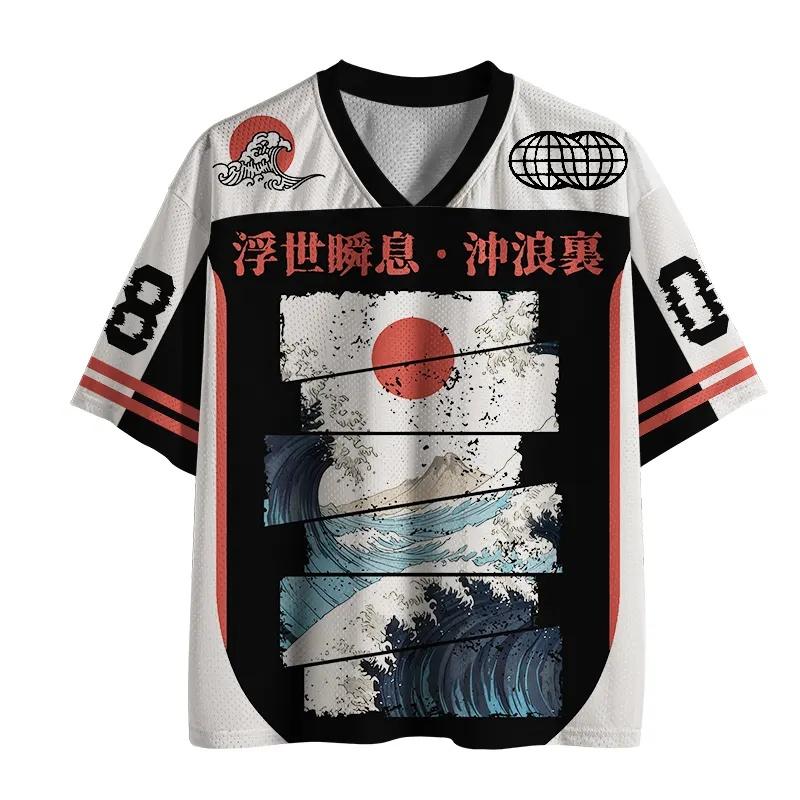 2026 Summer Mount Fuji Retro Cosplay T-shirt Men's Oversized 3D Printed Short-sleeved Family Unisex Children's Sports Shirt