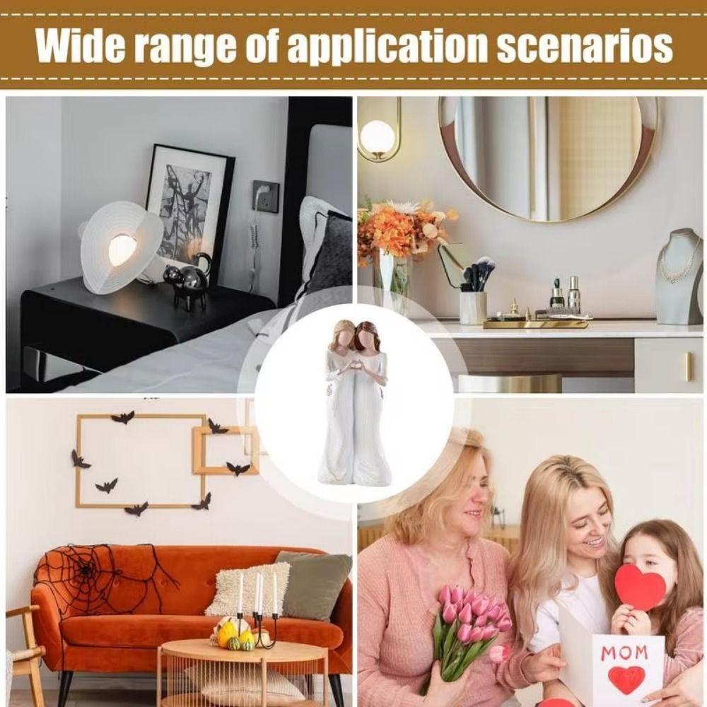 Hand-Painte Mother And Daughter Statue Resin Craft Family Sculpture  Bedroom