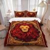 3pcs Lion Art Bedding Set: Perfect for Bedroom or Guest Room. Soft and Comfortable with No Core Included Yy251009206