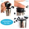 Round Plastic Inner Plug Steel Pipe End Cap Blanking Cover Anti Slip Furniture Chair Ladder Leg Protector Pad