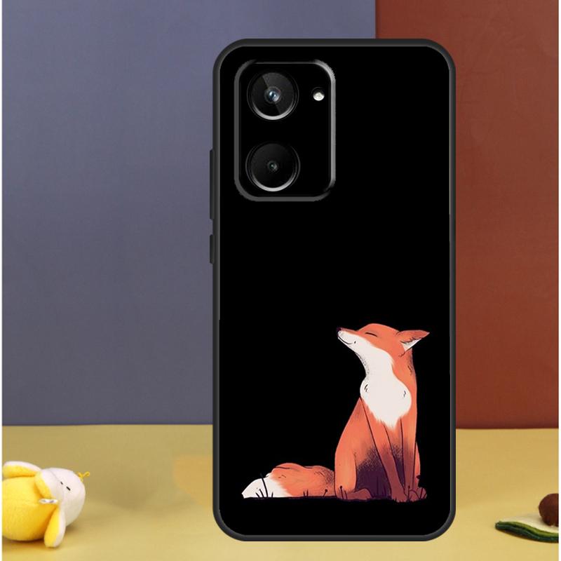 Watercolor Painting The Fox For Realme C71 C75 C55 C53 C67 C61 C33 C63 C51 C65 15 GT7 Pro 10 11 12 13 14 Pro Plus Case
