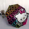 Hello Kitty,Character Design Automatic opening and closing folding umbrella with 8 rib frame and compact travel design,perfect for all occ