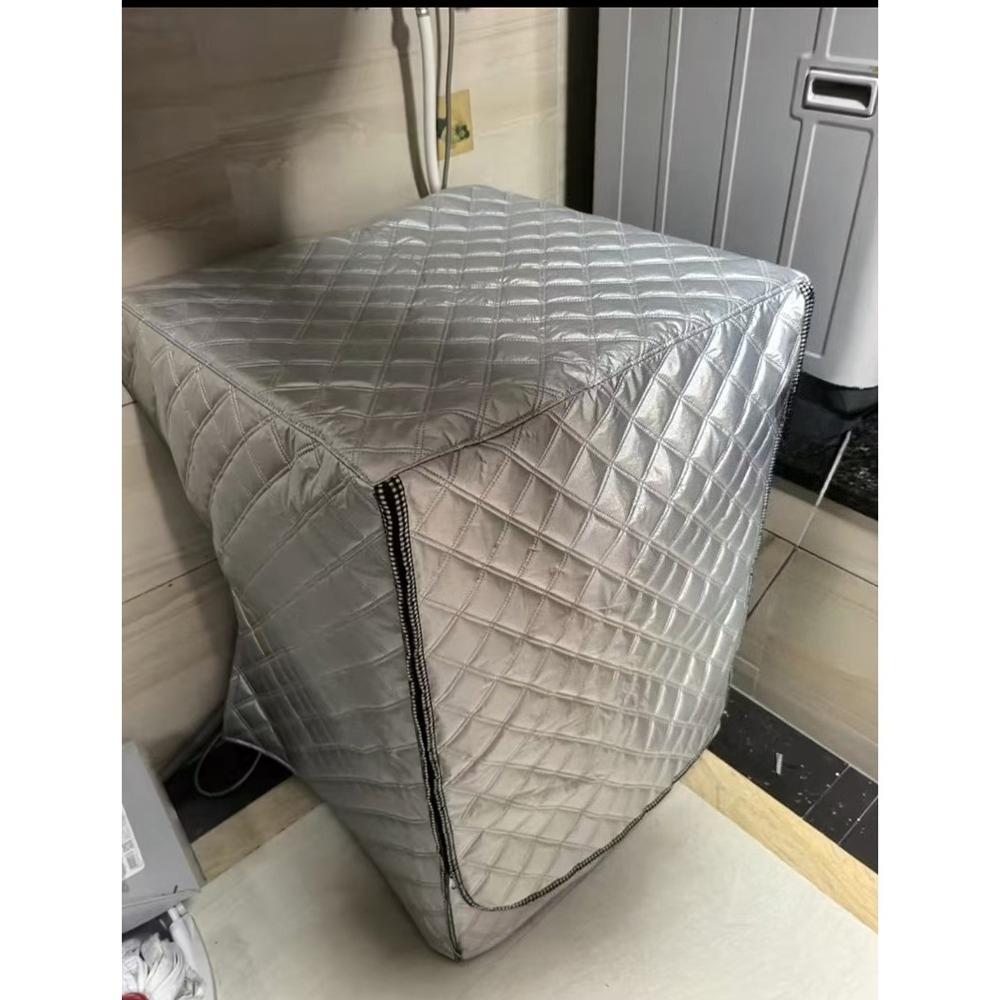 Dicke flauschige Waschmaschinen- und Trocknerabdeckung - Schwerlaststoff für Top-/Frontlader - Einfaches Reißverschlussdesign