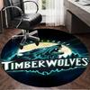 Minnesota Logo Round Rug for Livingroom,Bedroom, Palyroom, Chair Rug, Area rug, Circle Carpet, Large Size Fan Christmas gift