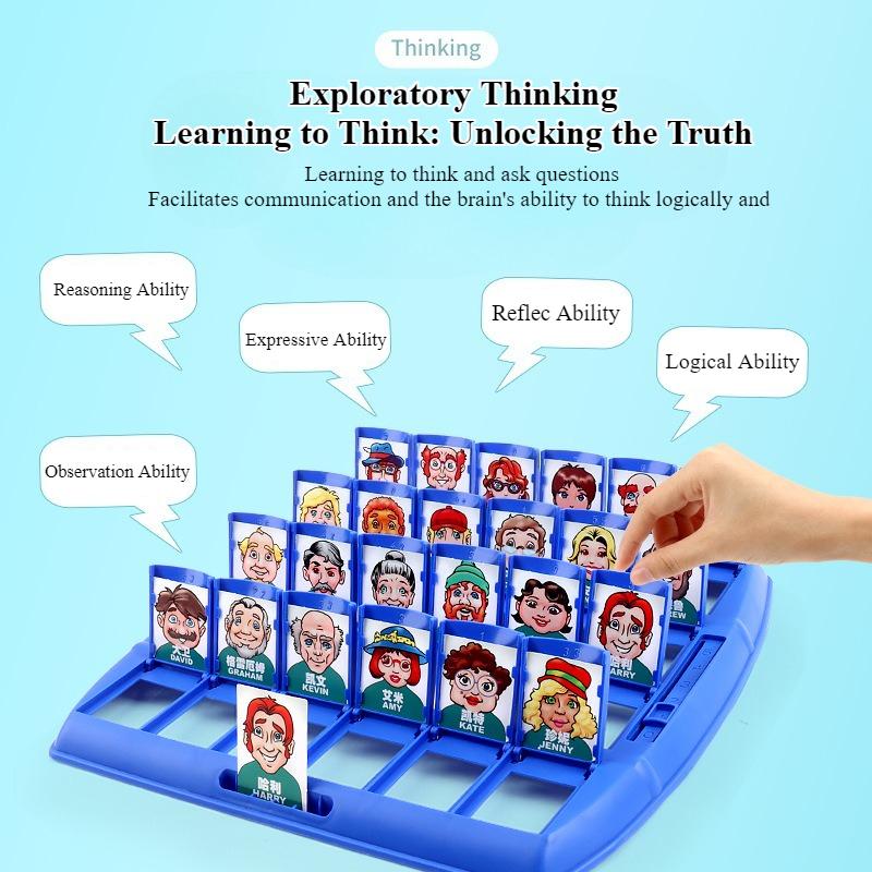 1 Set Guess Who I Am Gift Parent-Child Interactive Double Puzzle Gift Party Favors