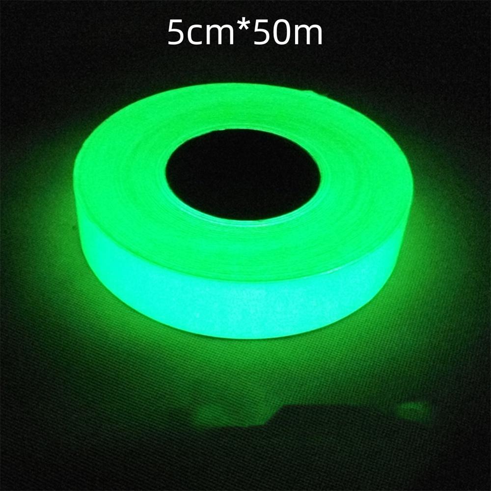 Self-Adhesive Tape Flexible Safety Tapes Fluorescent Tape 50m Glow Stickers For Party Lighting Warning Signs Night