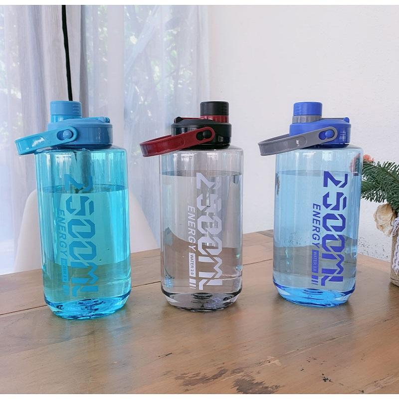 Capacity Plastic Large Cup Water Bottle With Handle Outdoor Indoor Adults Sports