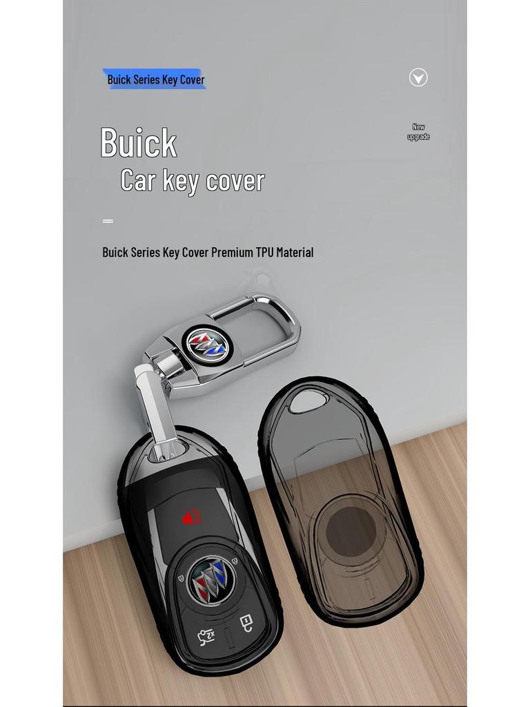 Transparent Full-Wrap Key Case for Buick Envision/Regal/Verano/Lacrosse/GL8