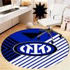 Tappeto Rotondo Stampato Inter Milan Tappeto per Sedia Tappeto per Area Tappeto per Ingresso Zerbini, per Sedia da Ufficio Soggiorno Camera da Letto Cucina.