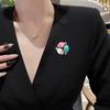 Blucome New Three Small Fish Brooch Men Women Cute Japanese Exquisite Gift Alloy Suit Corsage Scarf Coat Jewelry Pins