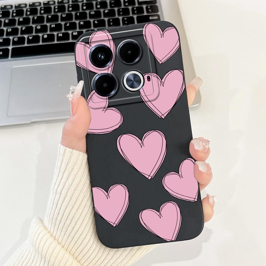 For Infinix Note 40 Case X6853 Pretty Girls Sunflowers Cover Soft Silicone Phone Case For Infinix Note 40 Pro Plus Note40 Fundas