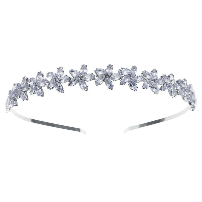Korean Style Light Luxury Zircon Headband Temperament Birthday Photo Studio Hair Accessories Fashionable Bride Wedding Dress Headwear