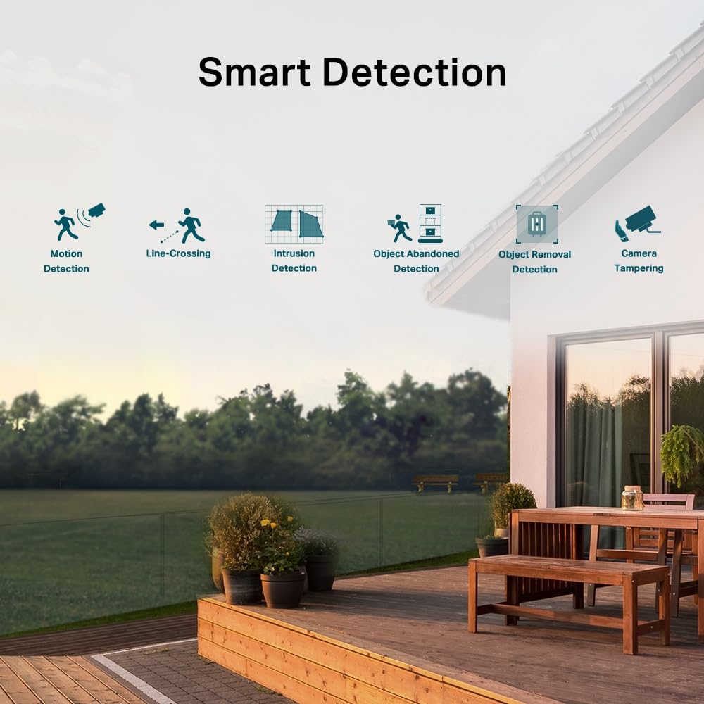 ONVIF VIGI 4 МП Уличная Полноцветная Сетевая Камера Камера Безопасности VIGI TP-Link Панорамно-Наклонная C540(4мм)