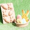 Heat-Resistant Easter Egg Bunny Mold Food Grade Silicone Easter Bunny Design Silicone Cake Mold 3D Design Surprise Design