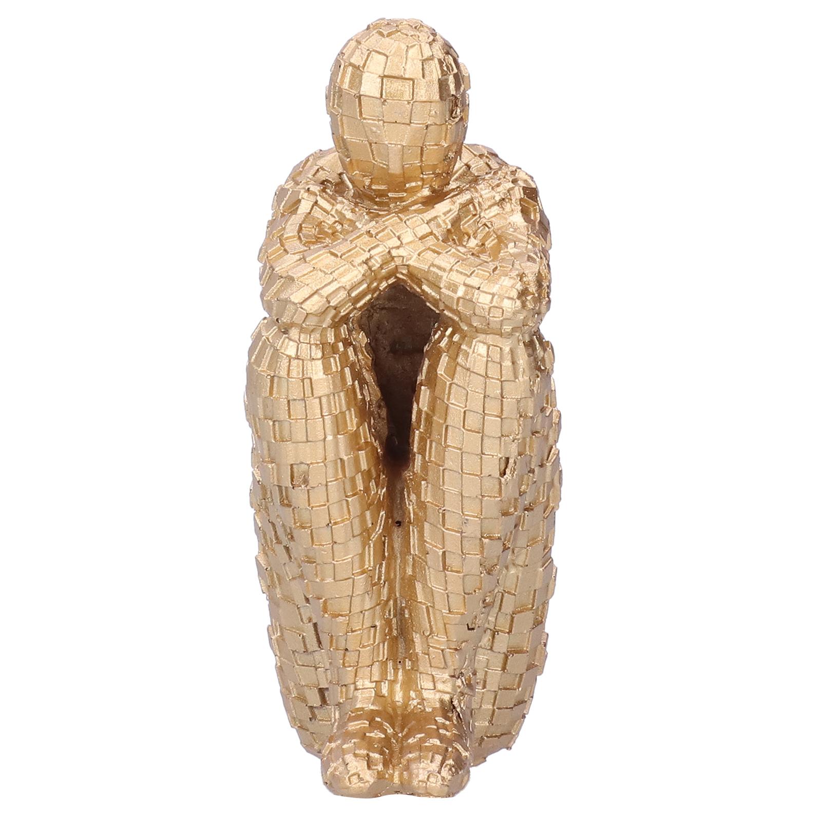 

Resin Abstract Thinker Figurines Statue Office Home Decoration Accessories CraftsGold золотой