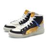 Li Ning CF Su Series Wear Resistant Breathable Non Slip High Top Skate Shoes Men Skate Shoes Blue Yellow AGCR079-3