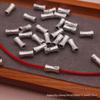 S999 Sterling Silver Bamboo Joint Beads Spacer for DIY Bracelets