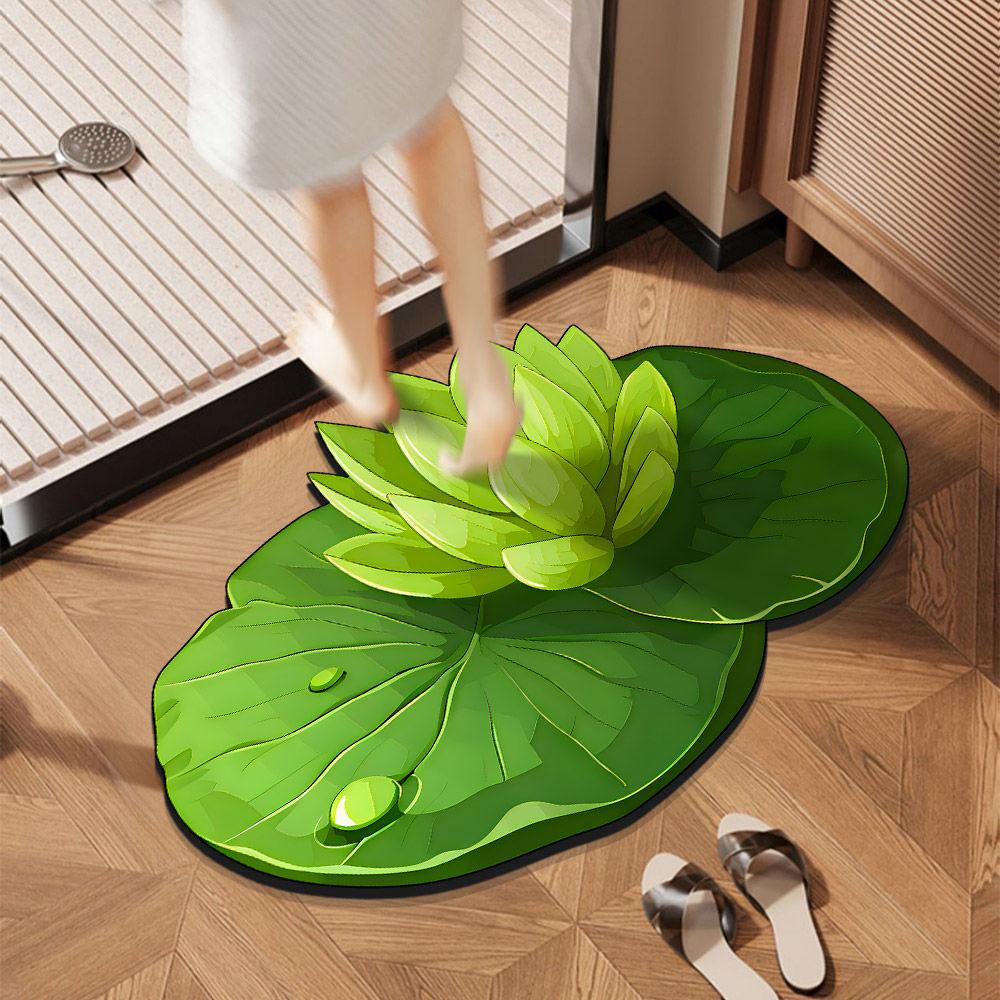 Bathroom Door Absorbent Mat Quick Drying Mat Dirt Resistant and Non Slip Bathroom Mat
