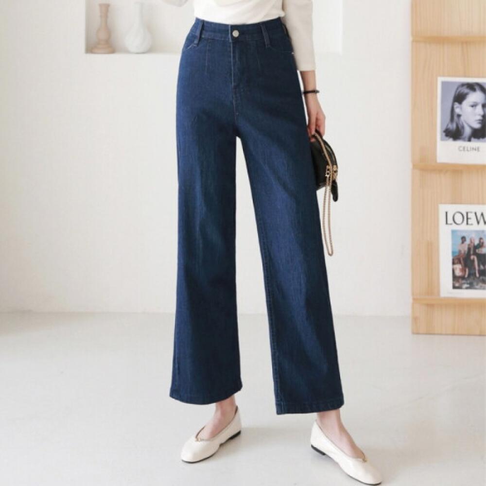 From Heart Women Ripped Back Pocket Wide Jeans