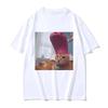 Sommer Neuestes Design Lustiger Katzenaufdruck Reines Baumwoll-T-Shirt Atmungsaktiv Bequem Modisch Trendiges Partner-Outfit Streetwear