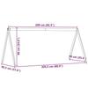 VidaXL Toit de lit pour enfants 209x95,5x88 cm bois de pin massif, toit de lit, baldaquin de lit pour enfant, toit pour lit 846948