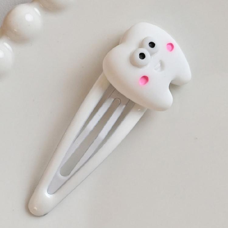 Cute Tooth Harajuku Snap Clip Y2K Girls Hairpin Sweet Handmade HairPins
