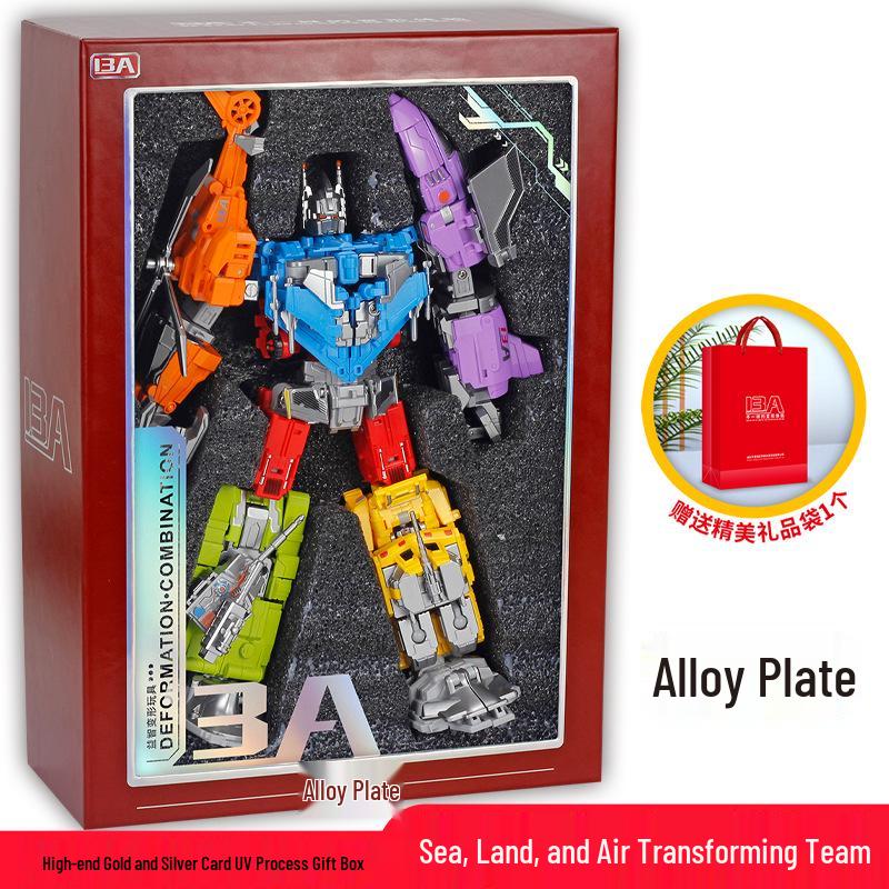 Yuexing Mecha Transformation Alloy Robot Tank & Aircraft Carrier Model Toy