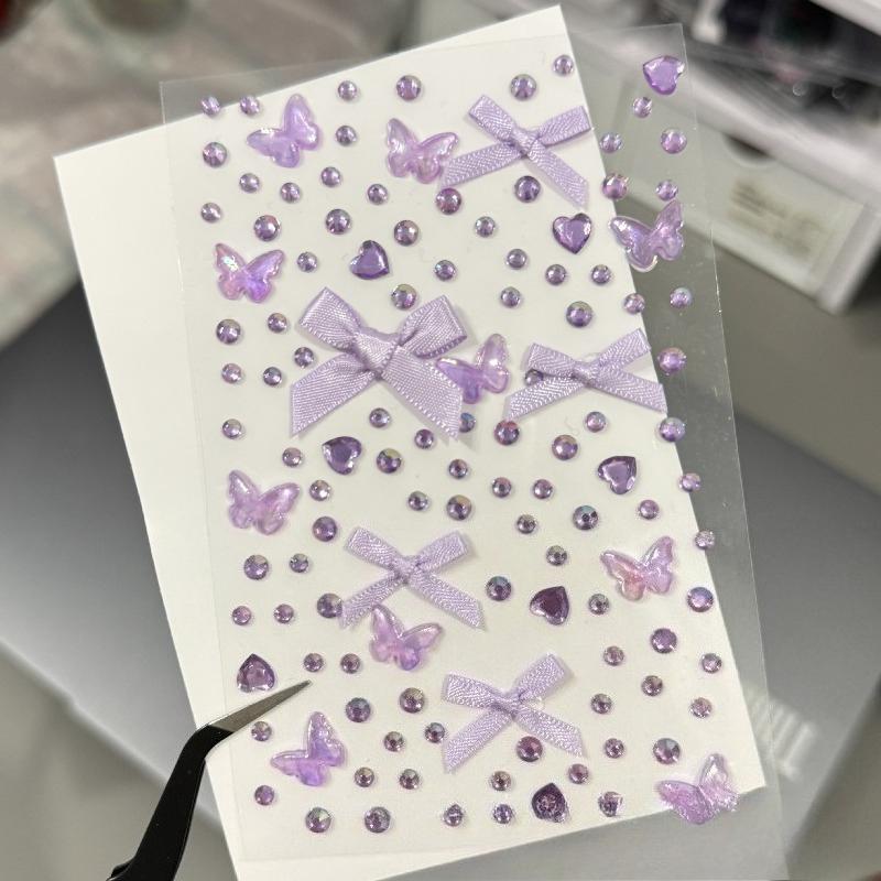 Neue Strass-Schmetterlings-Gesichtsaufkleber mit Perlen, temporäre Tattoo-Aufkleber, langlebig, wasserdicht, Glitzer-Lidschatten, Körper für Festival-Make-up