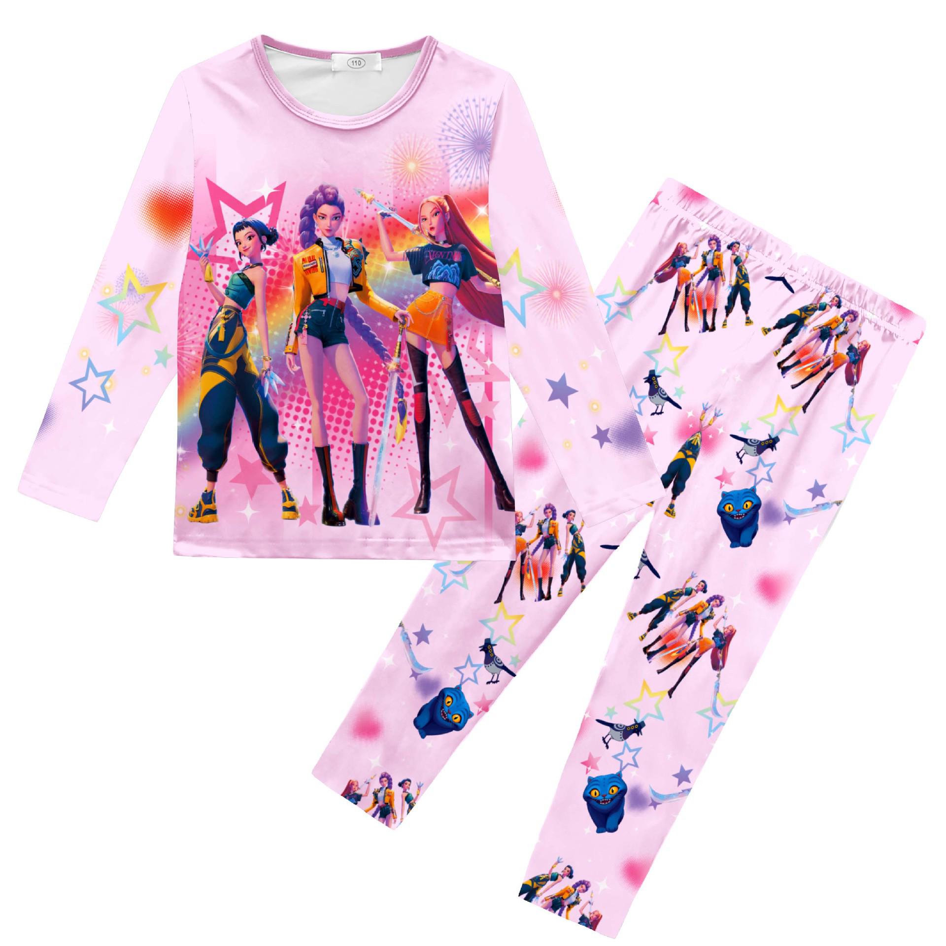 

Witch Hunter Squad Kids Long Sleeve & Pants Set - Digital Print, Medium & Large 150 рожевий