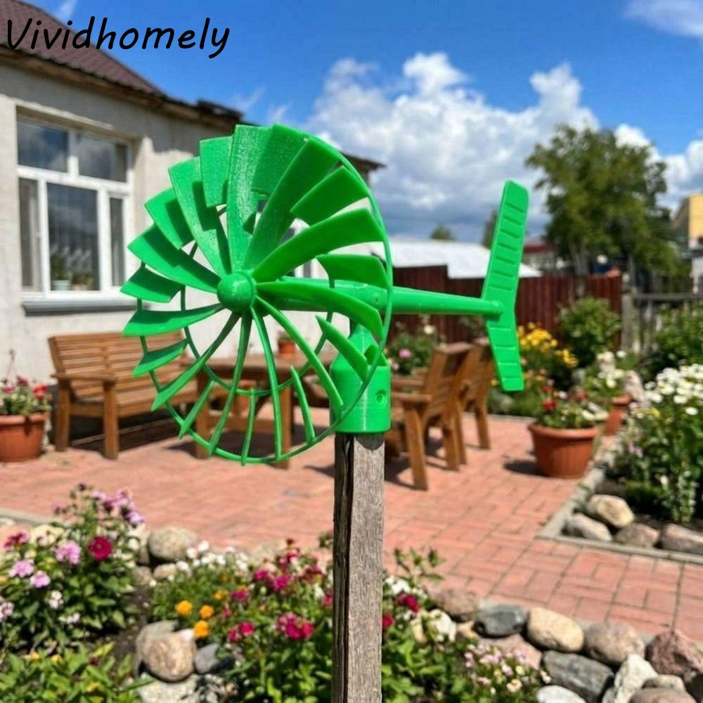 3D Printed Garden Wind Spinner Plastic Waterproof Outdoor Wind Vane Decor Wind Stable Weather Resistant Lawn Wind Sculpture