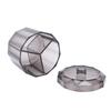 Qtip Holder Dispenser for Floss Picks Transparent Black Acrylic 3 Compartments Dust Water Resistant