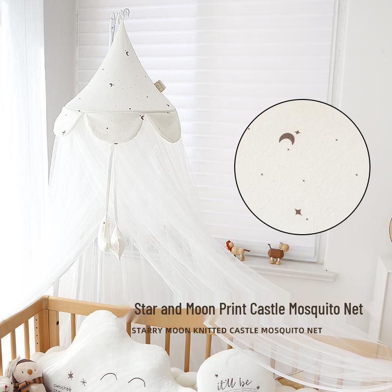 Adjustable Foldable Baby Crib Mosquito Net with Stand for Newborns and Children