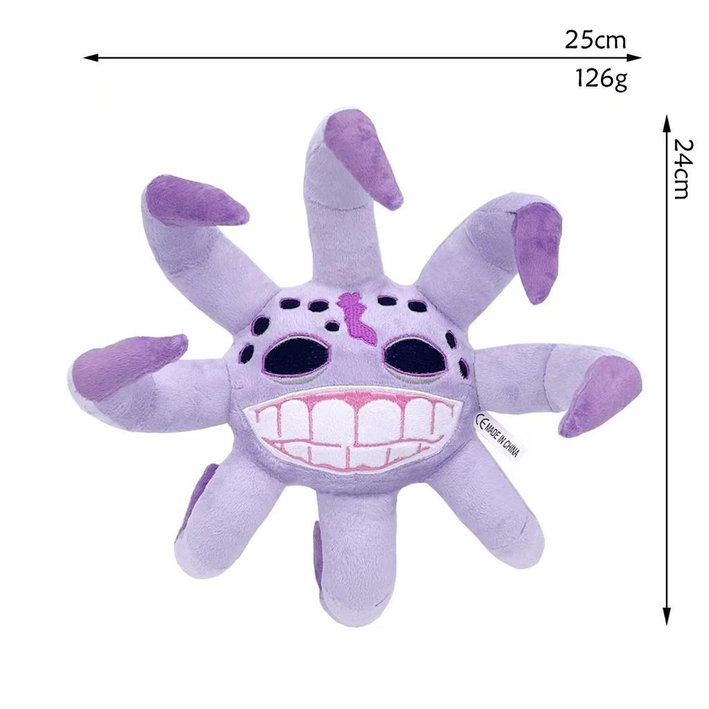 Juego Puertas Piso 2 Peluches Monstruo de Terror Peluche Animal Relleno Suave Decoración de Habitación Para Regalo de Cumpleaños de Niño