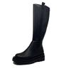 Dámské vysoké boty nové podzimní a zimní retro boty v britském stylu, vysoké boty ale jezdecké boty ke kolenům