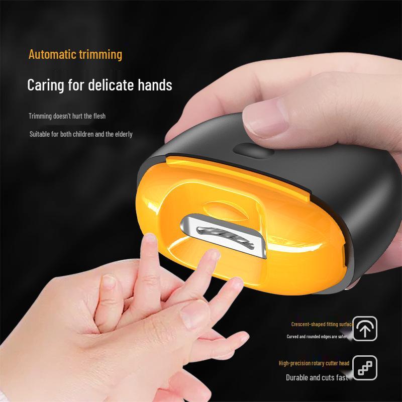Automatic Rechargeable Nail Clipper and File for Children and Elderly