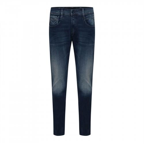 Jeans Slim da Uomo Replay Anbass in Misto Cotone