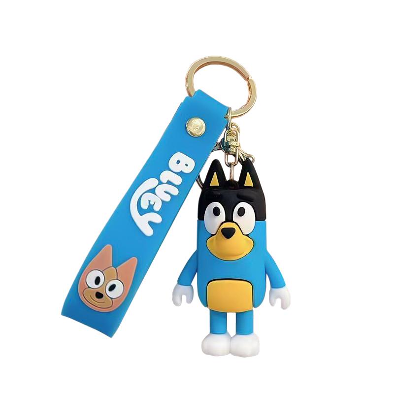 New Bluey Bingo Keychain Pendant Decoration Anime Characters Model Dolls Bag Backpack Accessories Children Toys Gifts