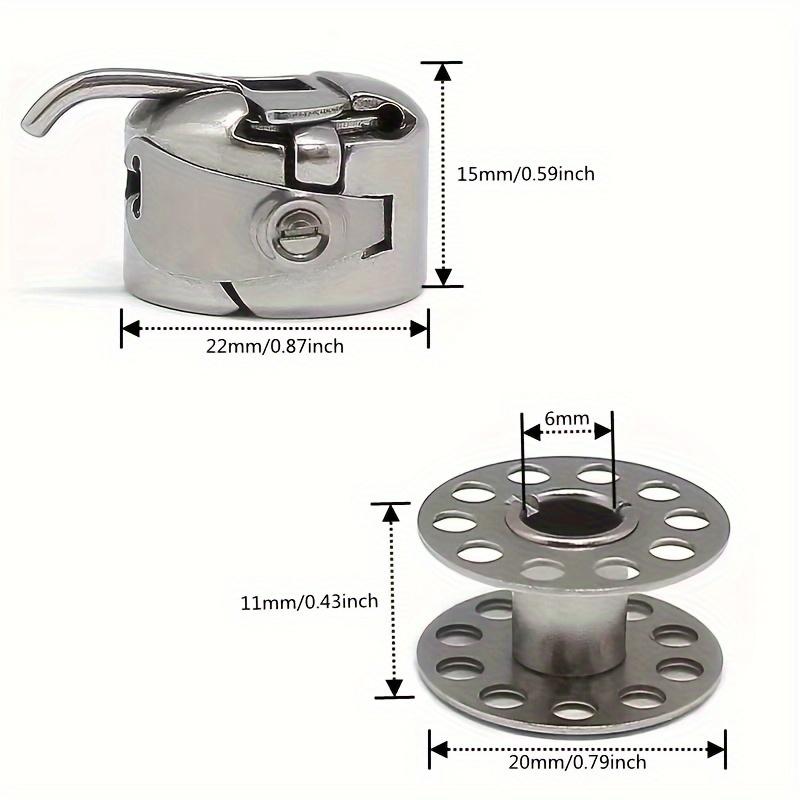 7pcs/set Metal Bobbins + Shuttle Hook + Bobbin Case For Old Style Household Sewing Machine Accessories Tools Set