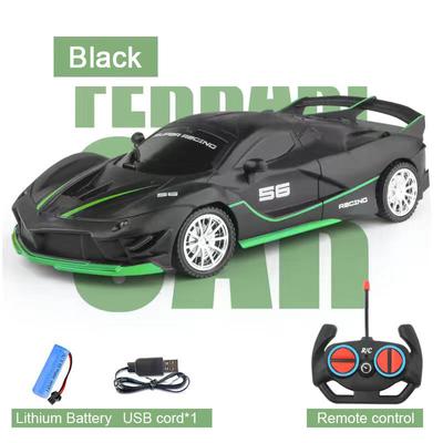 1:18 Remote Control Racing Car Toy LED Light Vehicle Model Electric Simulation High Speed Sport Drift Electric Children's RC Car