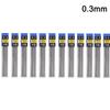 0.3/0.5/0.7/0.9/1.3/2.0mm Metal Mechanical Pencils Lead Refills Break Resistant Drawing Automatic HB Pen Refills School Supplies