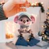 Whimsical Acrylic 2d Love Bear Car Pendant Keychain Adorable Decor For Bags Luggage And
