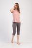 Women's Viscose Pajamas Short Sleeve Knee-Length Pants Comfortable M Vienetta