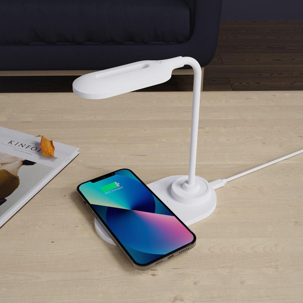 15W Wireless Charging Desk Lamp with Eye Protection and Night Light